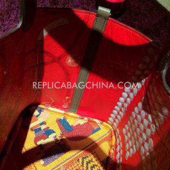 Hermes Handbag Calfskin Red Replica