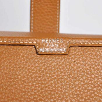 Hermes Clutches 1053 Ladies Cow Leather Coffee Bag