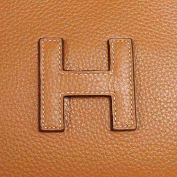 Hermes Clutches 1053 Ladies Cow Leather Coffee Bag