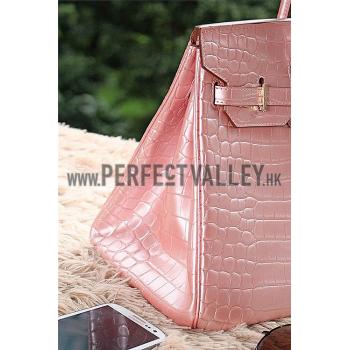 Hermes Birkin 35 Crocodile Rose Dragee 608058