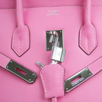 Hermes Original leather 6089 Handbag Lambskin Pink