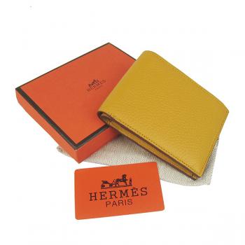 Hermes Wallet H014 Wallet Cow Leather