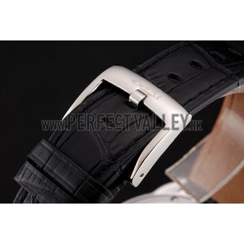 Hermes  Croco Leather Strap Silver Dial 801400