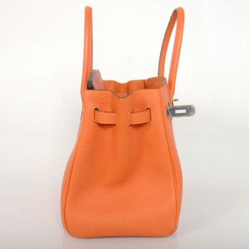 Hermes Original leather HB35 Ladies Handbag Orange