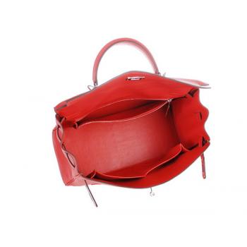 Cheap Hermes Original leather HK35 2way Red Replica