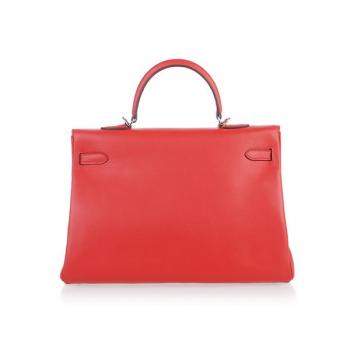 Cheap Hermes Original leather HK35 2way Red Replica