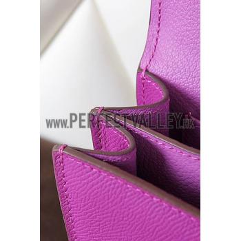 Hermes Constance Cyclamen With Gold Hardware 608113