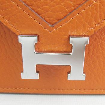 Hermes  bags H021 Ladies Lambskin Orange