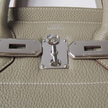 Cheap Hermes Birkin HB40 Ladies Cow Leather Grey Handbag