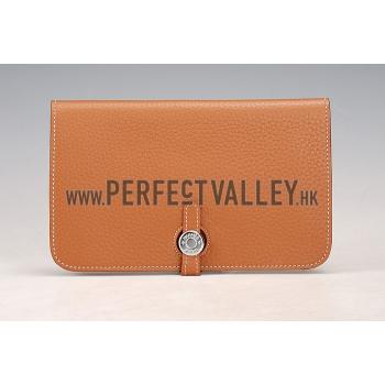 Replica Hermes Dogon Wallet Brown  18926633