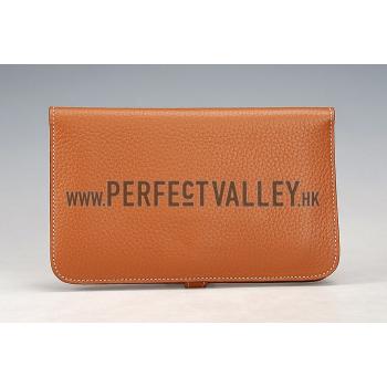 Replica Hermes Dogon Wallet Brown  18926633