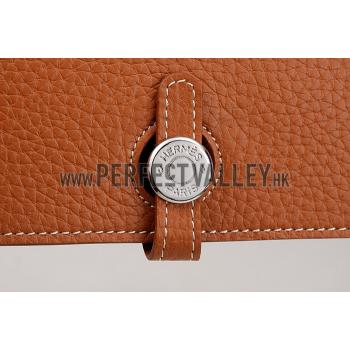 Replica Hermes Dogon Wallet Brown  18926633