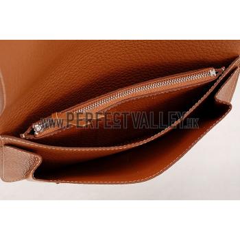 Replica Hermes Dogon Wallet Brown  18926633