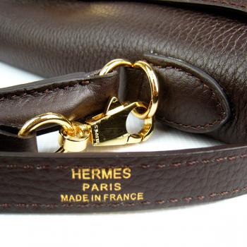 Cheap Hermes Kelly 6108 Ladies Cow Leather Coffee Handbag