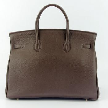 Hermes Birkin 6099 Ladies Cow Leather Brown Bag