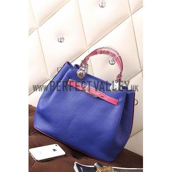 Hermes So Kelly Blue Electric And Pink 607972