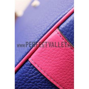 Hermes So Kelly Blue Electric And Pink 607972