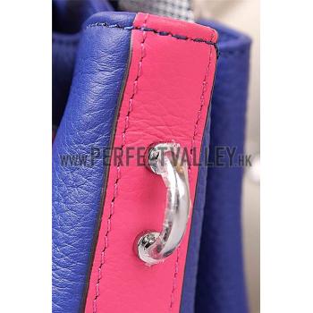 Hermes So Kelly Blue Electric And Pink 607972