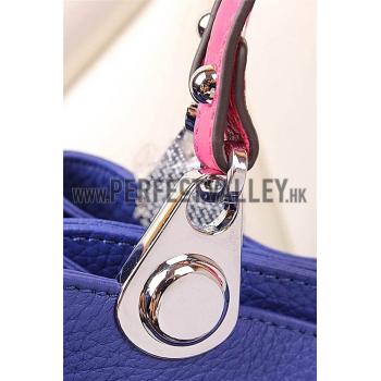 Hermes So Kelly Blue Electric And Pink 607972