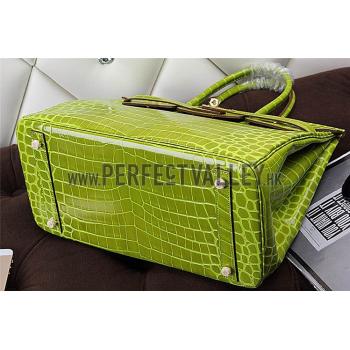 Hermes Birkin 35 Crocodile Anis Green 608057