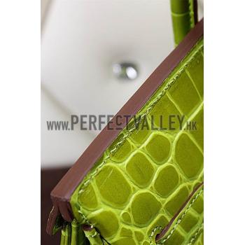 Hermes Birkin 35 Crocodile Anis Green 608057