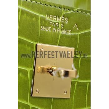 Hermes Birkin 35 Crocodile Anis Green 608057