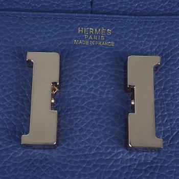 Hermes Wallet H6023 Wallet Cow Leather Blue Replica