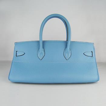 Replica Hermes Birkin 6109 Cow Leather Blue