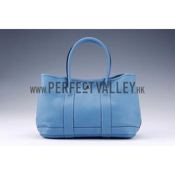 Hermes Garden Party Tote Blue Replica