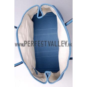 Hermes Garden Party Tote Blue Replica