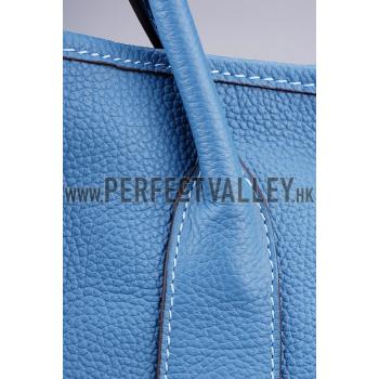 Hermes Garden Party Tote Blue Replica