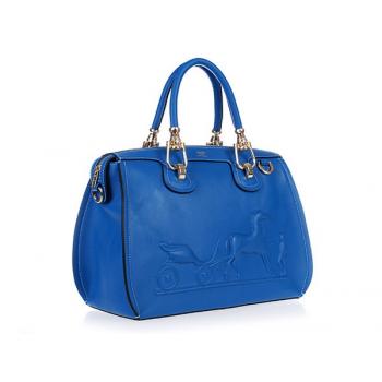 Hermes Original leather 60669 Ladies 2way Blue