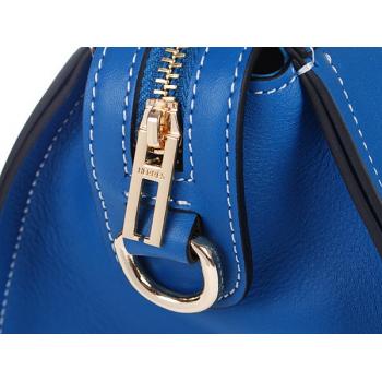 Hermes Original leather 60669 Ladies 2way Blue