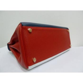 Hermes Kelly H1043 Ladies Cow Leather Red Bag