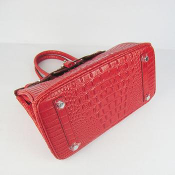 Hermes Birkin 6088 Ladies Crocodile Red Handbag HM09058