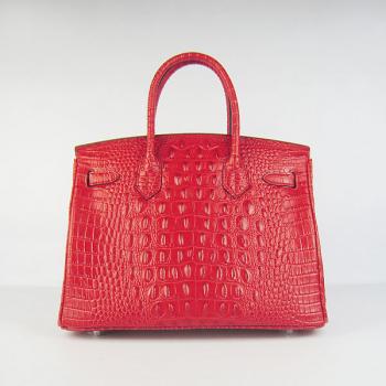 Hermes Birkin 6088 Ladies Crocodile Red Handbag HM09058