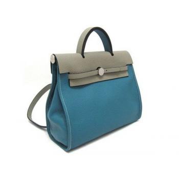 Hermes Herbag H1190S Ladies Cow Leather Grey