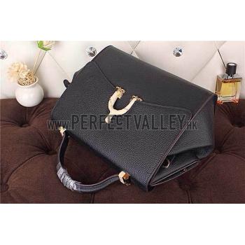 Replica Hermes Stirrup Shoulder Bag Black 608089