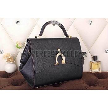 Replica Hermes Stirrup Shoulder Bag Black 608089