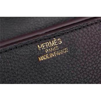 Replica Hermes Stirrup Shoulder Bag Black 608089