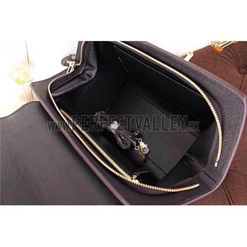 Replica Hermes Stirrup Shoulder Bag Black 608089