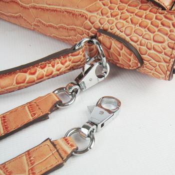 Hermes Kelly 6108 2way Crocodile Orange