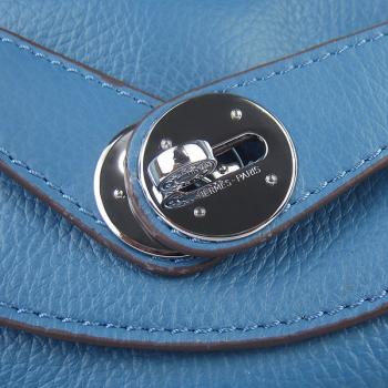 Hermes Lindy 6208 Ladies Cross Body Bag Blue HM09146