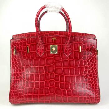 Hermes Birkin HB35 Ladies Red Handbag