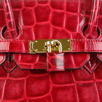 Hermes Birkin HB35 Ladies Red Handbag