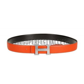 Hermes Orange With Silver 