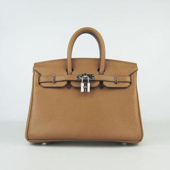 Replica Hermes Birkin 6068 Handbag Coffee