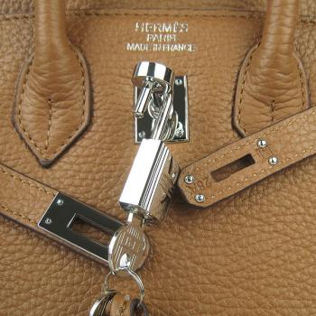 Replica Hermes Birkin 6068 Handbag Coffee