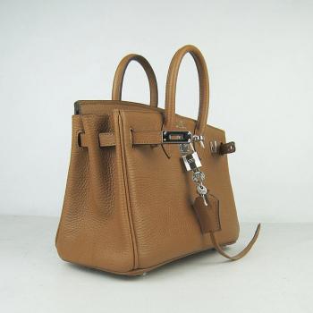 Replica Hermes Birkin 6068 Handbag Coffee