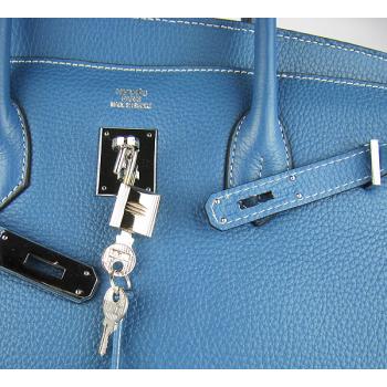 Cheap Hermes Birkin 6089 Handbag Blue HM09308